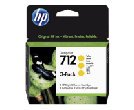 Tusz do drukarki HP 712 yellow 29ml 3-Pack
